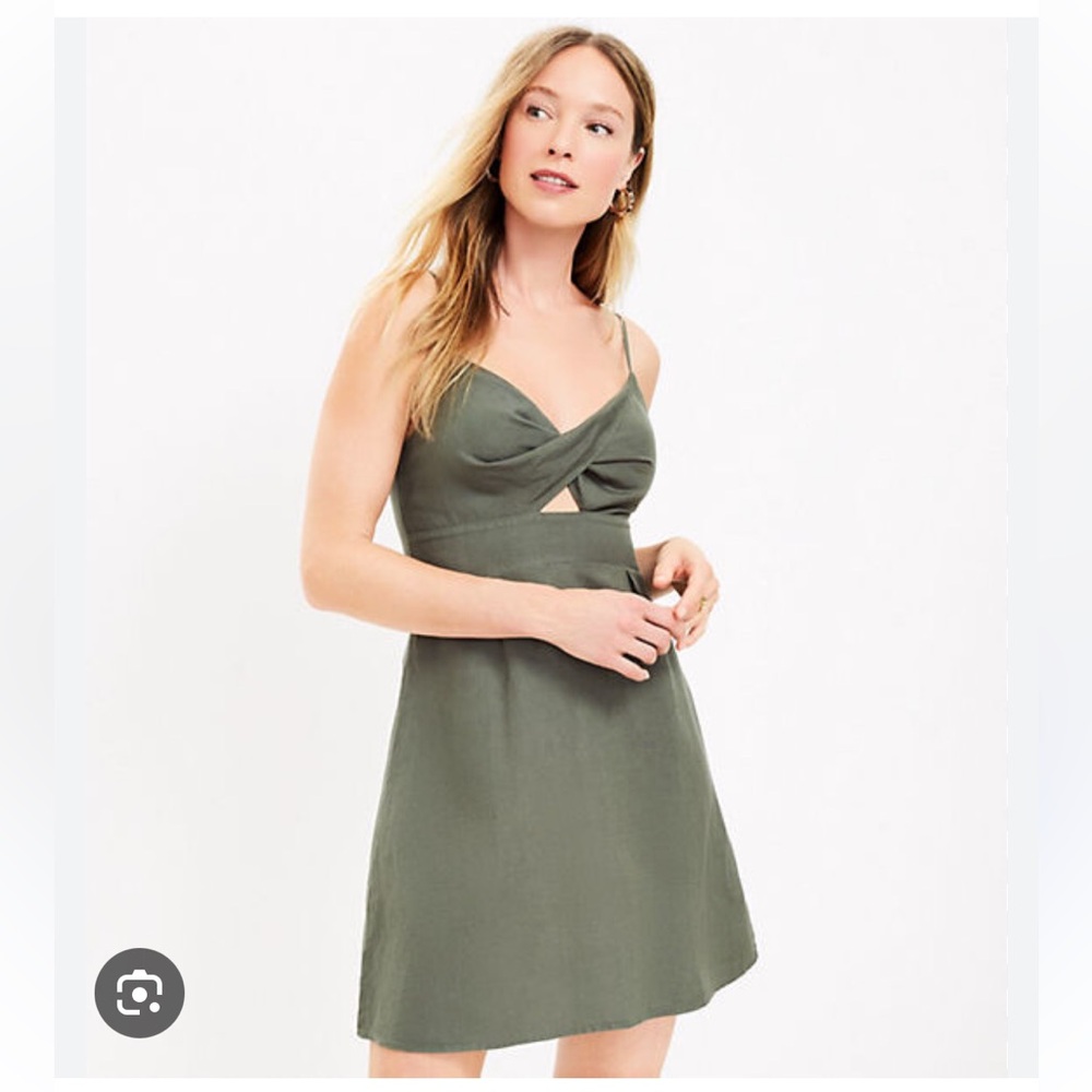 LOFT Twist Cutout Cami Dress - 14